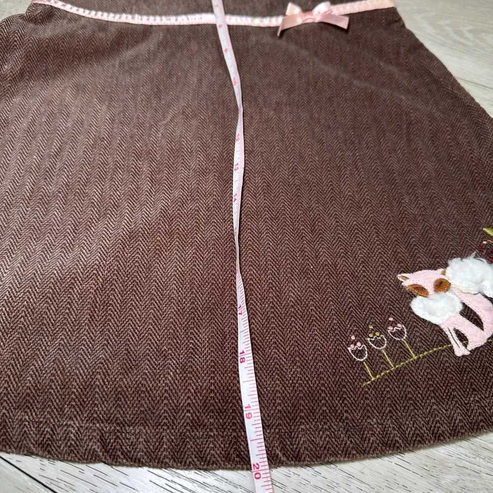 Gymboree vintage 2003 girls fox trot fall brown corduroy 3t ‎ toddler jumper